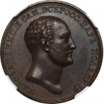 Nikolaus I. als König von Polen, Medaille für die Rettung der gefallenen Bürger des Königreichs Polen - NGC MS63 BN - SEHR RAR
