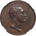 Nikolaus I. als König von Polen, Medaille für die Rettung der gefallenen Bürger des Königreichs Polen - NGC MS63 BN - SEHR RAR