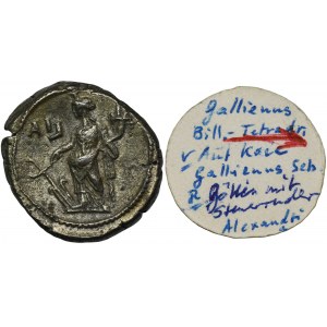 Provinční Řím, Egypt, Alexandrie, Galien, mince Tetradrachma