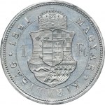 Vzorka, Maďarsko, František Jozef I., Forint Kremnica 1891 KB - PCGS SP64 - VELMI ZRADKÉ