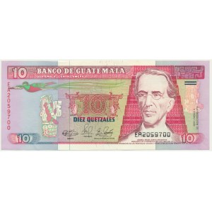 Guatemala, 10 quetzales 1989