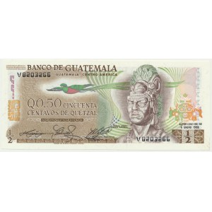 Guatemala, 1/2 quetzala 1982