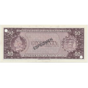 Dominikanische Republik, 50 Pesos (1975) - MODELL -.
