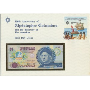 Bahamas, 1 Dollar 1992 - Commemorative note Columbus -