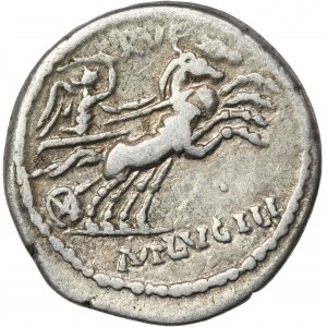 Römische Republik, M. Lucilius Rufus, Denarius