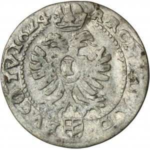 Sliezsko, habsburské panstvo, Ferdinand II, 1 Krajcar Nysa 1624 BZ