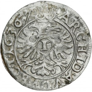 Slezsko, Habsburkové, Ferdinand II, 1 Krajcar Wroclaw 1636 - RARE, háček