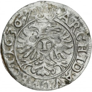 Schlesien, Habsburger Herrschaft, Ferdinand II, 1 Krajcar Breslau 1636 - RARE, Haken