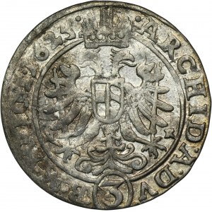 Sliezsko, vláda Habsburgovcov, Ferdinand II, 3 Krajcary Wroclaw 1625 HR - NEPREDĹŽENÉ