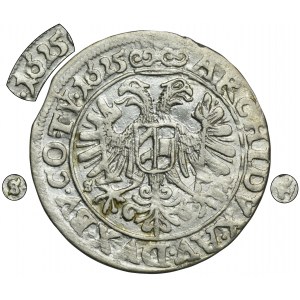 Schlesien, Habsburger Herrschaft, Ferdinand II, 3 Krajcary Opole 1625 SF - RARE