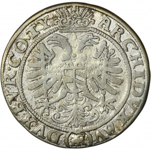 Silesia, Habsburg rule, Ferdinand II, 3 Kreuzer Breslau 1627 HR - RARE, date under the bust