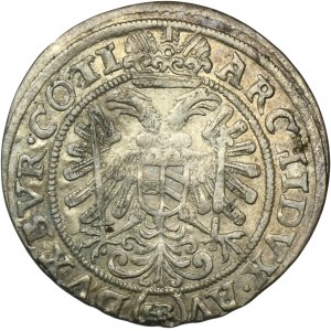 Sliezsko, vláda Habsburgovcov, Ferdinand II, 3 Krajcary Vroclav 1627 HR - Zriedkavé, dátum pod bustou