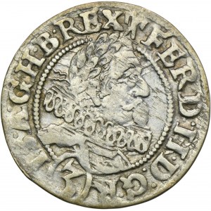 Silesia, Habsburg rule, Ferdinand II, 3 Kreuzer Breslau 1629 HR