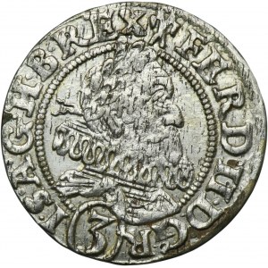 Sliezsko, vláda Habsburgovcov, Ferdinand II, 3 Krajcary Wrocław 1628 HR