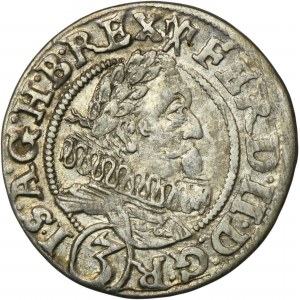 Silesia, Habsburg rule, Ferdinand II, 3 Kreuzer Breslau 1629 HR