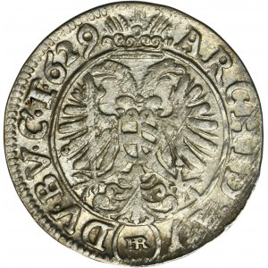 Śląsk, Panowanie habsburskie, Ferdynand II, 3 Krajcary Wrocław 1629 HR