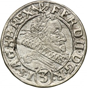 Śląsk, Panowanie habsburskie, Ferdynand II, 3 Krajcary Wrocław 1630 HR