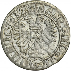 Silesia, Habsburg rule, Ferdinand II, 3 Kreuzer Breslau 1632 HZ