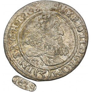 Silesia, Habsburg rule, Ferdinand II, 3 Kreuzer Breslau 1628 HR - RARE, date under the bust