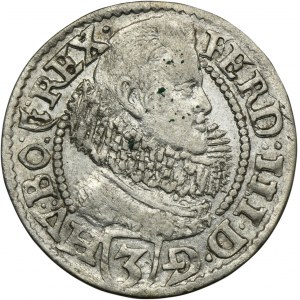 Slezsko, Habsburkové, Ferdinand III, 3 Krajcary Kłodzko 1630 PH