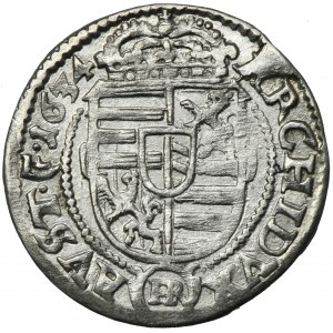 Silesia, Habsburg rule, Ferdinand III, 3 Kreuzer Glatz 1634 HR