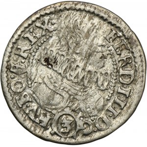 Silesia, Habsburg rule, Ferdinand III, 3 Kreuzer Glatz 1636 HR