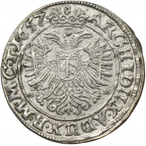 Śląsk, Panowanie habsburskie, Ferdynand III, 3 Krajcary Wrocław 1657 GH