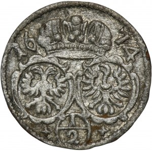 Slezsko, Habsburkové, Leopold I., 1/2 Krajcar Opole 1674