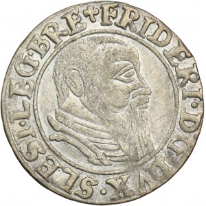 Schlesien, Herzogtum Legnicko-Brzesko-Wołowo, Friedrich II, Pfennig von Legnica 1544 - RARE