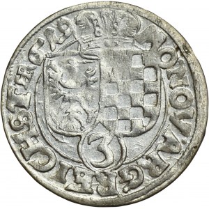 Schlesien, Herzogtum Legnicko-Brzesko-Wołowskie, Jan Chrystian und Jerzy Rudolf, 3 Krajcary Złoty Stok 1619 HR