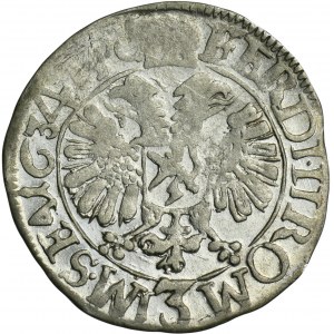 Czechy, Hrabstwo Schlick, Heinrich Schlick, 3 Krajcary 1634