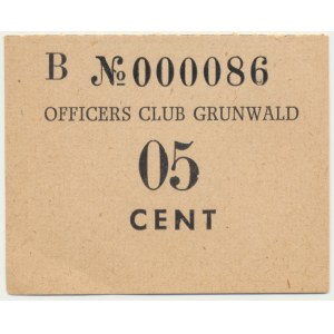 Officers Club Grunwald, 5 cents series B