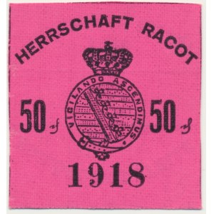 Racot, 50 fenig 1918 - revers