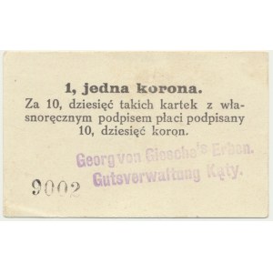 Kąty, 1 korona 1914 - RZADKI
