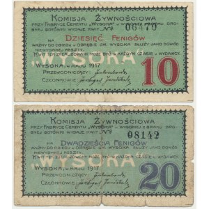 Wysoka, 10 i 20 fenigów 1917