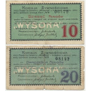 High, 10 and 20 fenig 1917