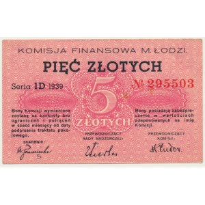 Lodž, 5 PLN 1939