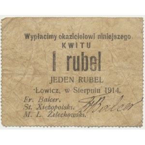 Łowicz, 1 Rubel 1914