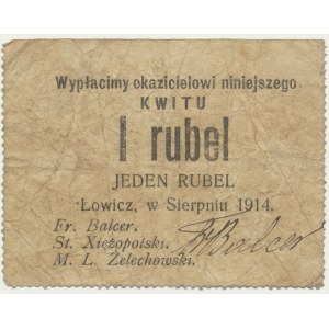 Łowicz, 1 rubľ 1914