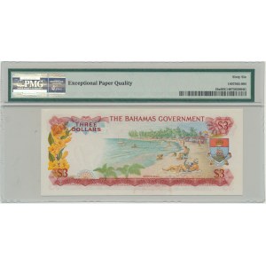 Bahamy, 3 dolary 1965 - PMG 66 EPQ