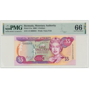 Bermuda, 5 $ 2000 - PMG 66 EPQ
