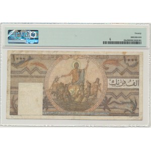 Tunisia, 1.000 Francs 1950 - PMG 20