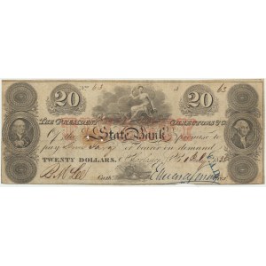 USA, Konföderierte Staaten von Amerika, Charleston, $20 1838