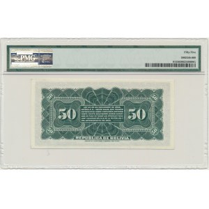 Boliwia, 50 centów 1902 - PMG 55