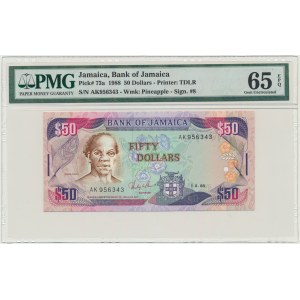 Jamaica, 50 Dollars 1988 - PMG 65 EPQ