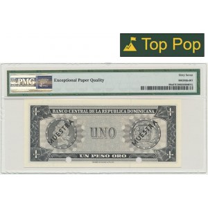 Dominikanische Republik, 1 Peso (1964-73) - MODELL - PMG 67 EPQ