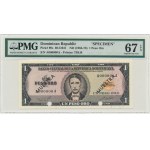 Dominican Republic, 1 Peso (1964-73) - SPECIMEN - PMG 67 EPQ