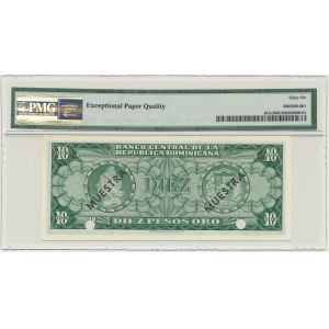 Dominican Republic, 10 Peso Oro (1964-74) - SPECIMEN - PMG 66 EPQ