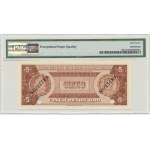 Dominikana, 5 peso (1964-74) - WZÓR - PMG 67 EPQ