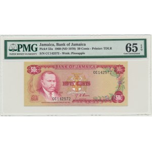 Jamajka, 50 centů (1970) - PMG 65 EPQ